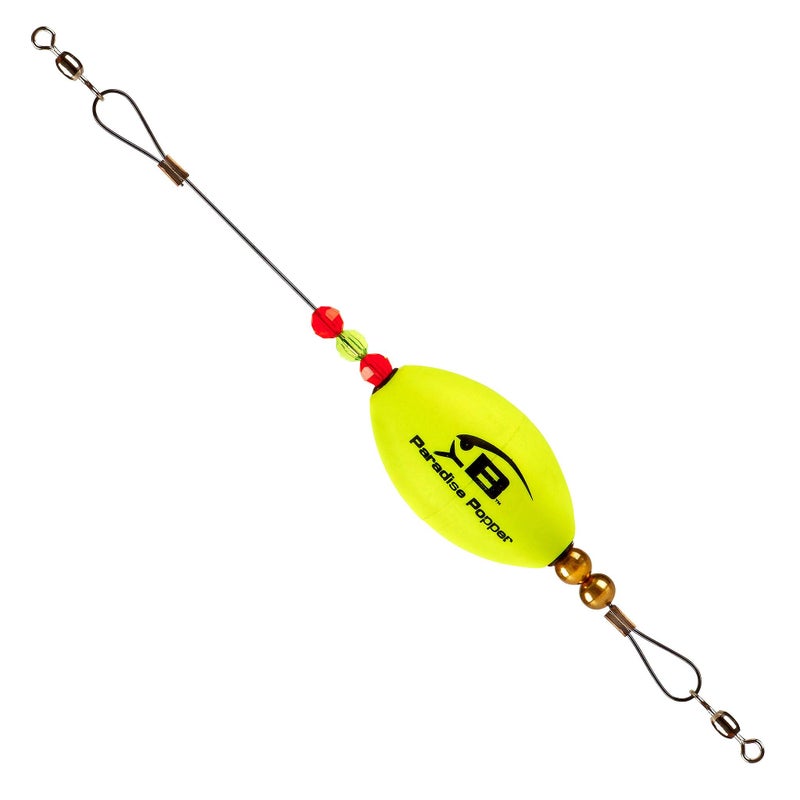 BOMBER Salt Water Paradise Popper Xtreme Jigs, Oval Yellow - Image 1